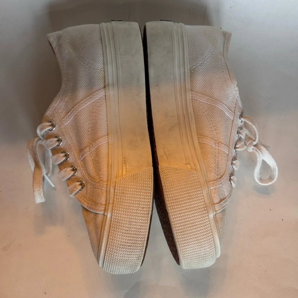 SUPERGA Canvas Platform Sneakers Size 37 6.5 EUC $80